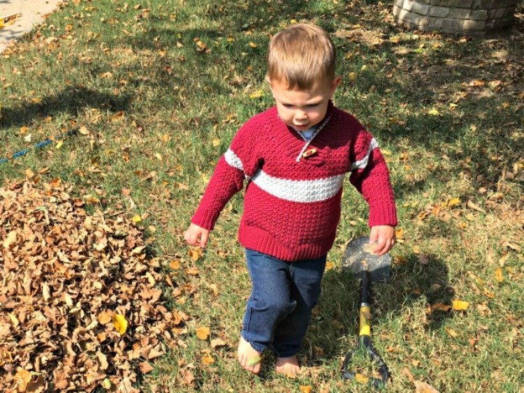 Boy's Shawl-Collared Sweater