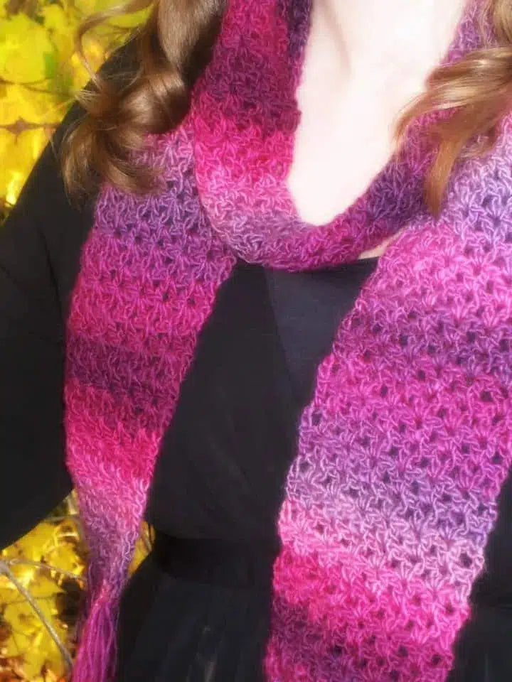 Unforgettable One Skein Crochet Scarf