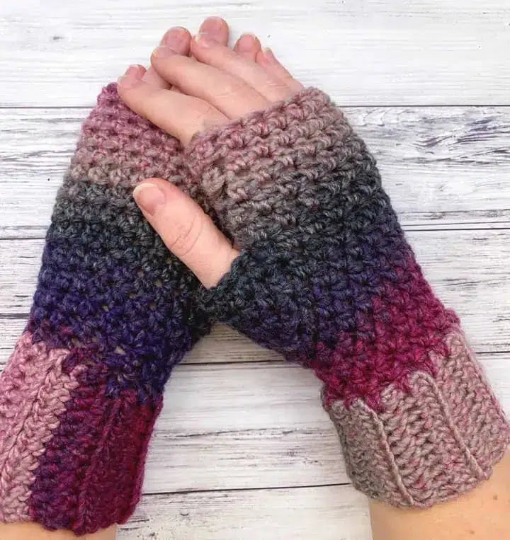Easy Crochet Fingerless Gloves