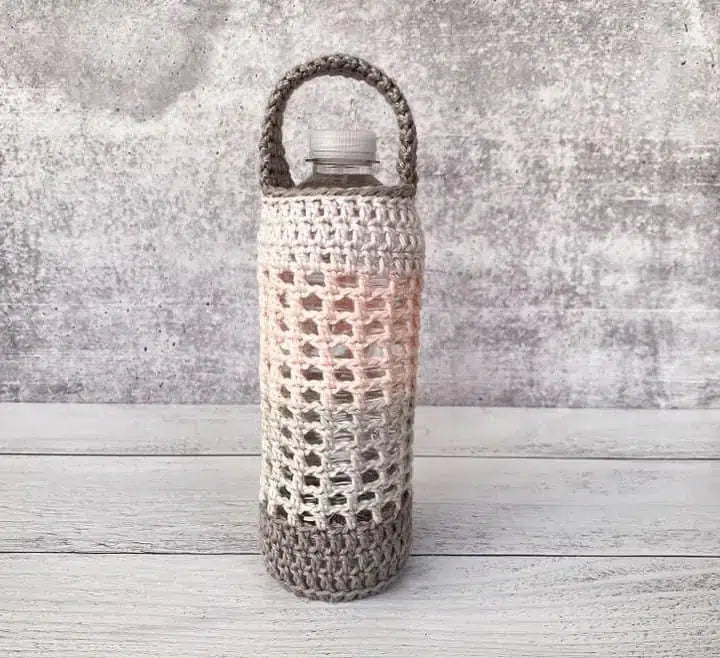 Crochet Water Bottle Holder Love.Life.Yarn