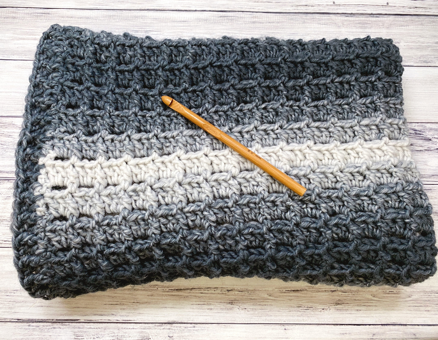 Crochet Block Stitch Baby Blanket