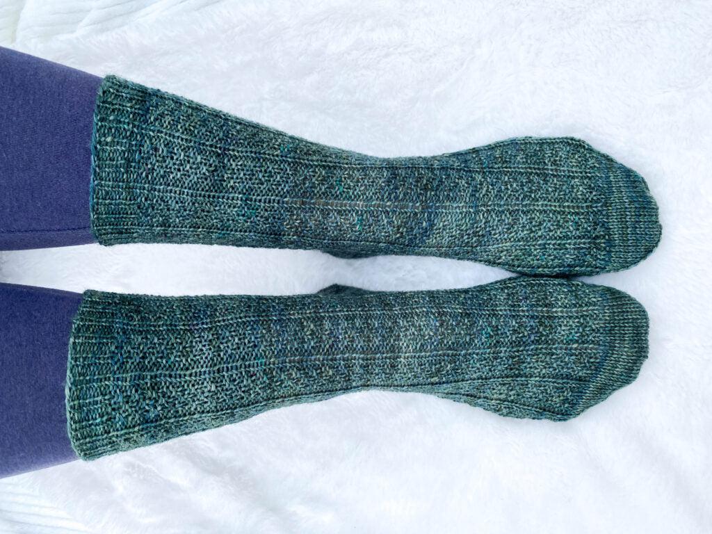 Double Moss Rib Socks