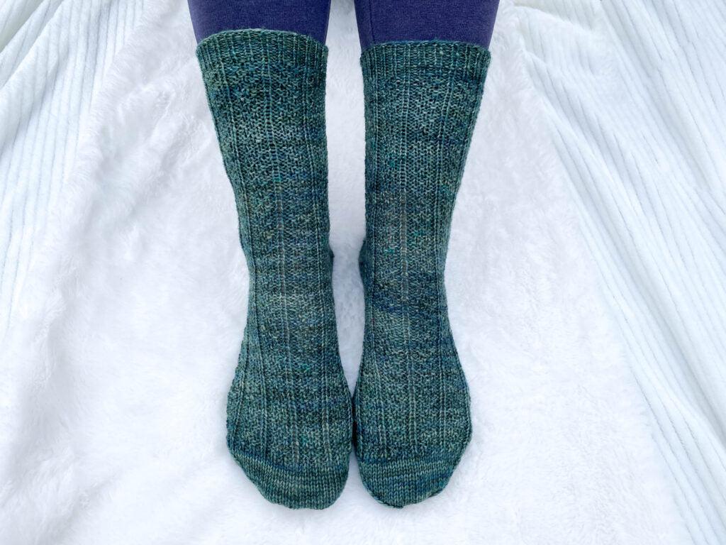 Double Moss Rib Socks