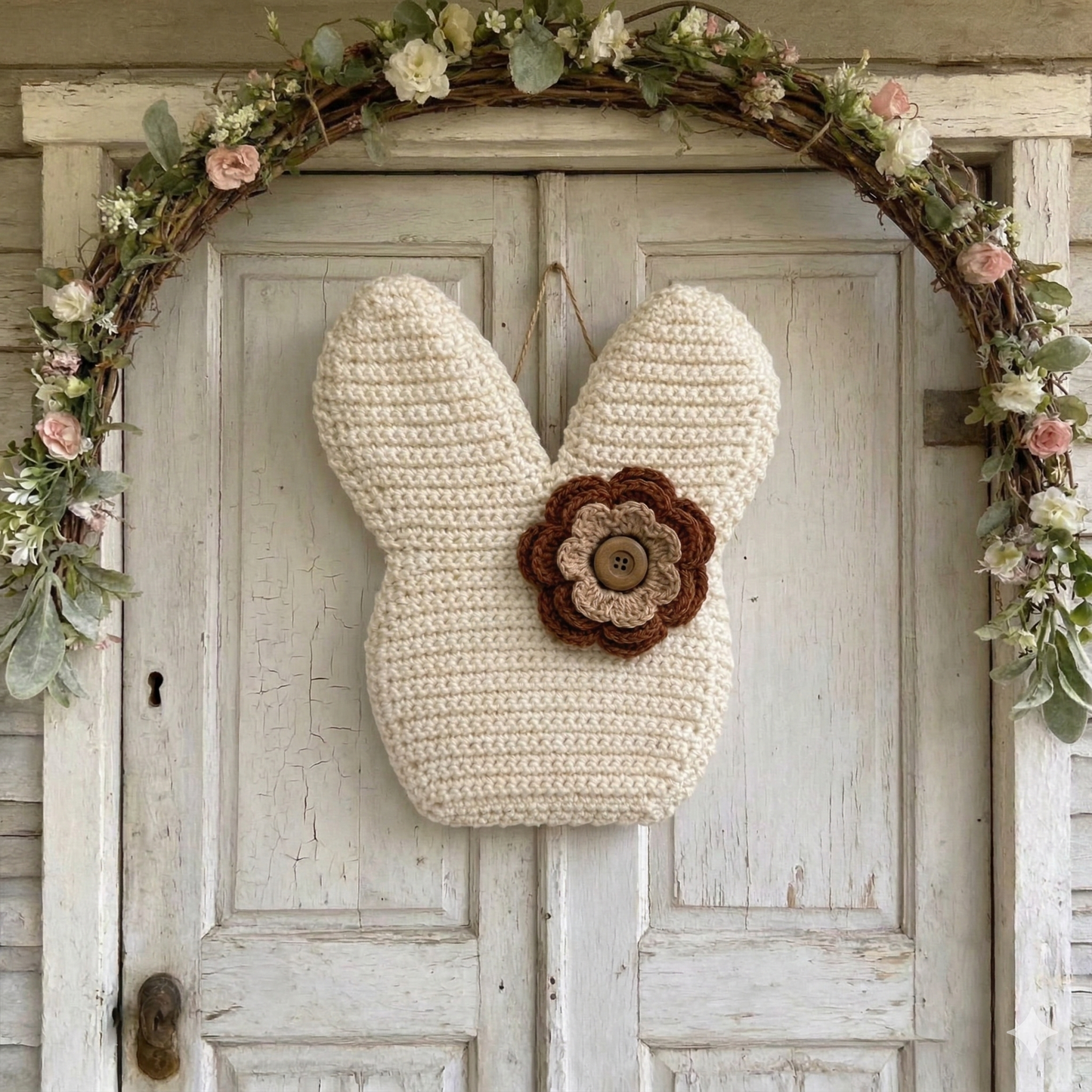 Crochet Farmhouse Bunny Decor