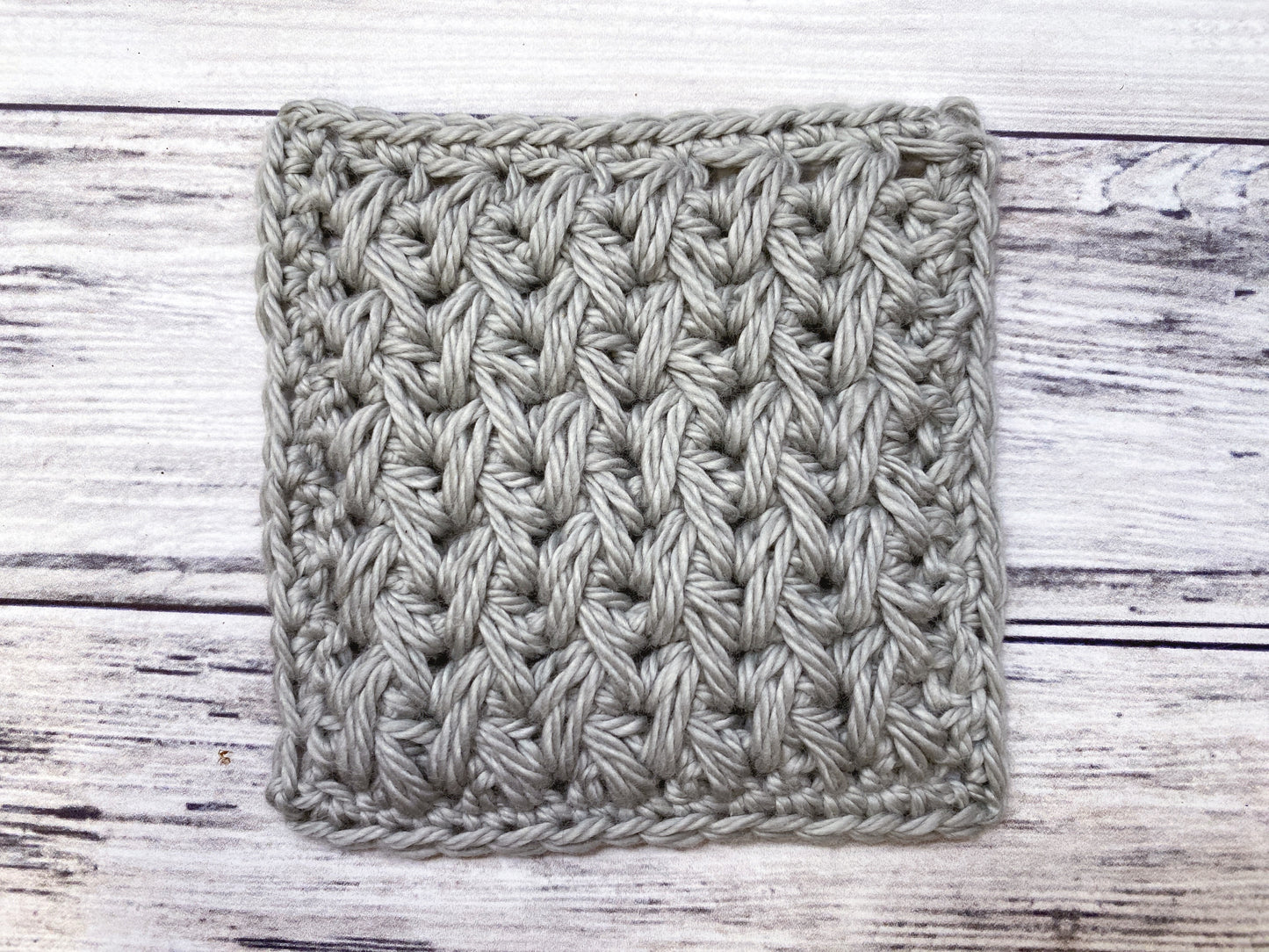 Feather Stitch Crochet Face Scrubby