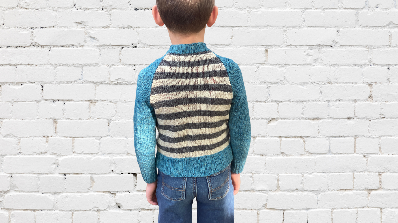 Kid's Knitted Henley Sweater
