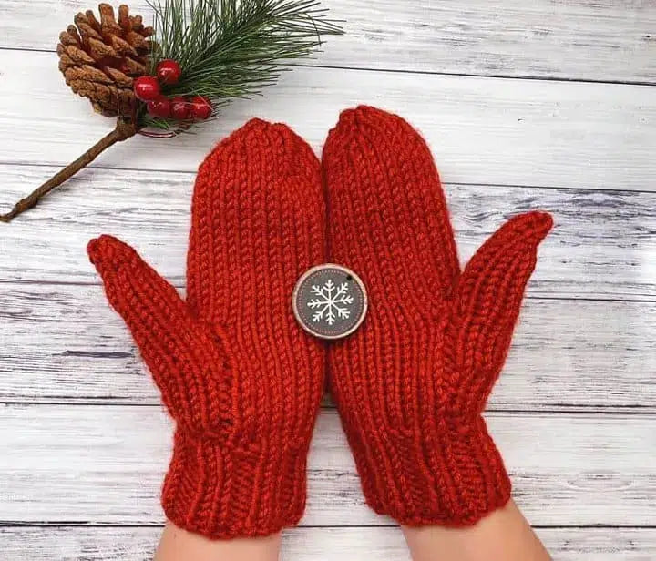Easy Knit Mittens