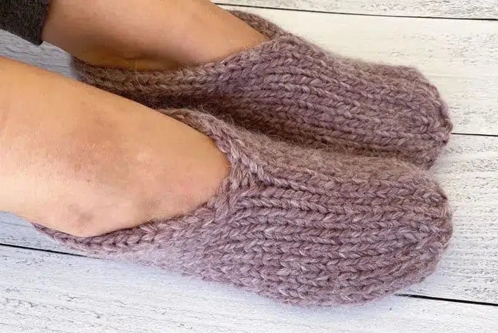 Super Bulky Knit Slipper Socks