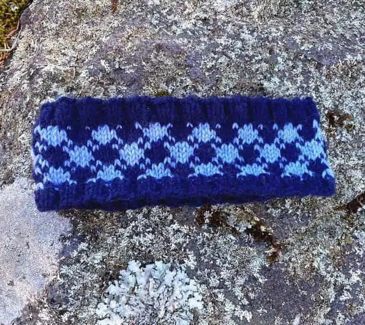 Plaid Knit Ear Warmer