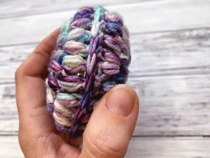 Puff Stitch Crochet Christmas Ornament