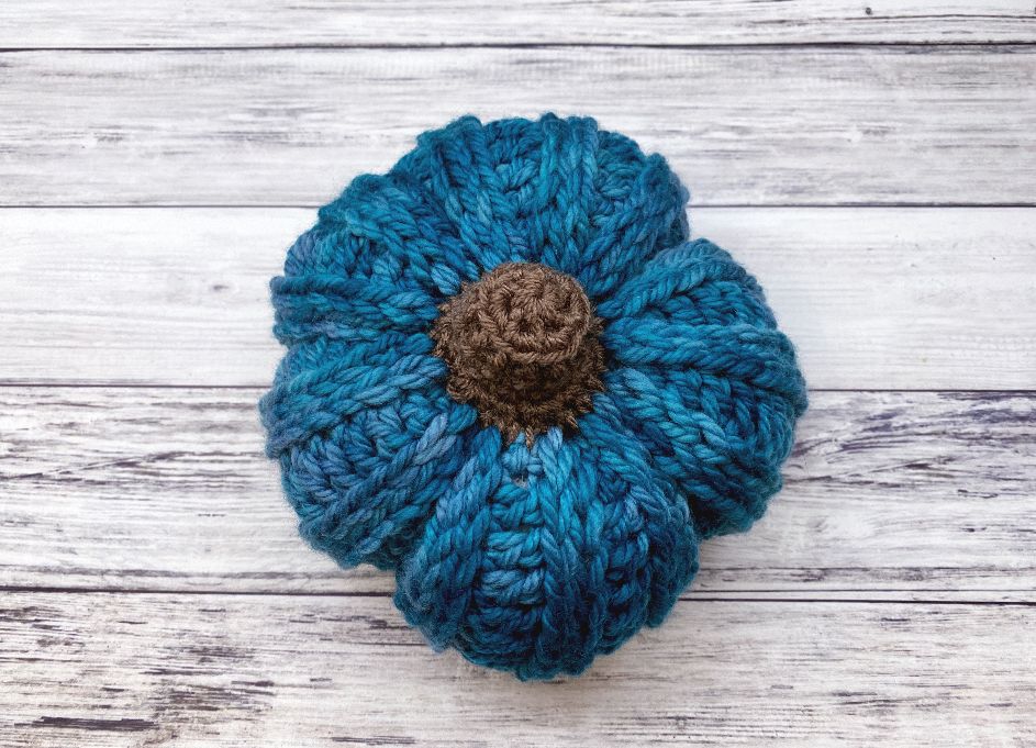 Ribbed Crochet Pumpkin