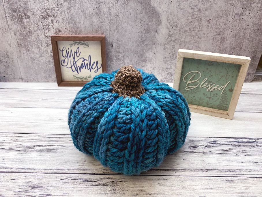 Ribbed Crochet Pumpkin