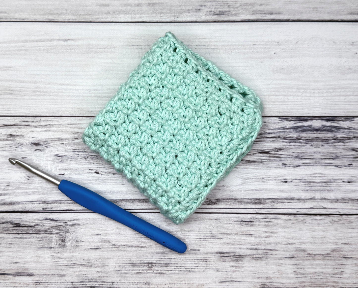 Simple Textured Crochet Dishcloth