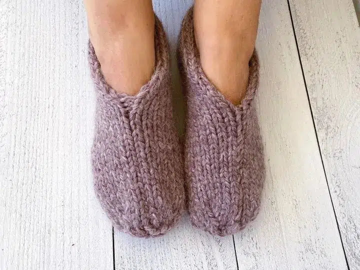 Super Bulky Knit Slipper Socks