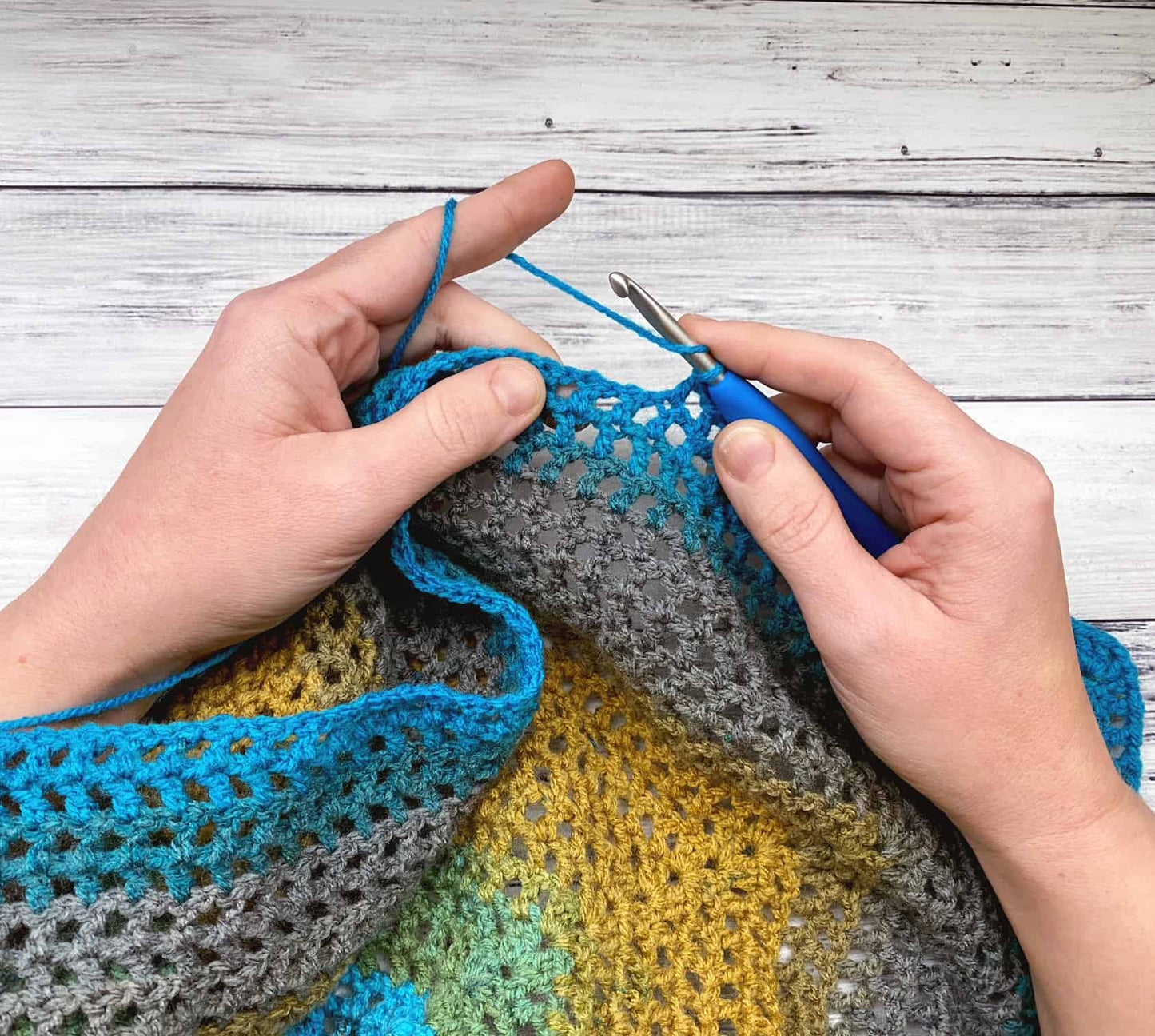 Crochet Triangle Shawl