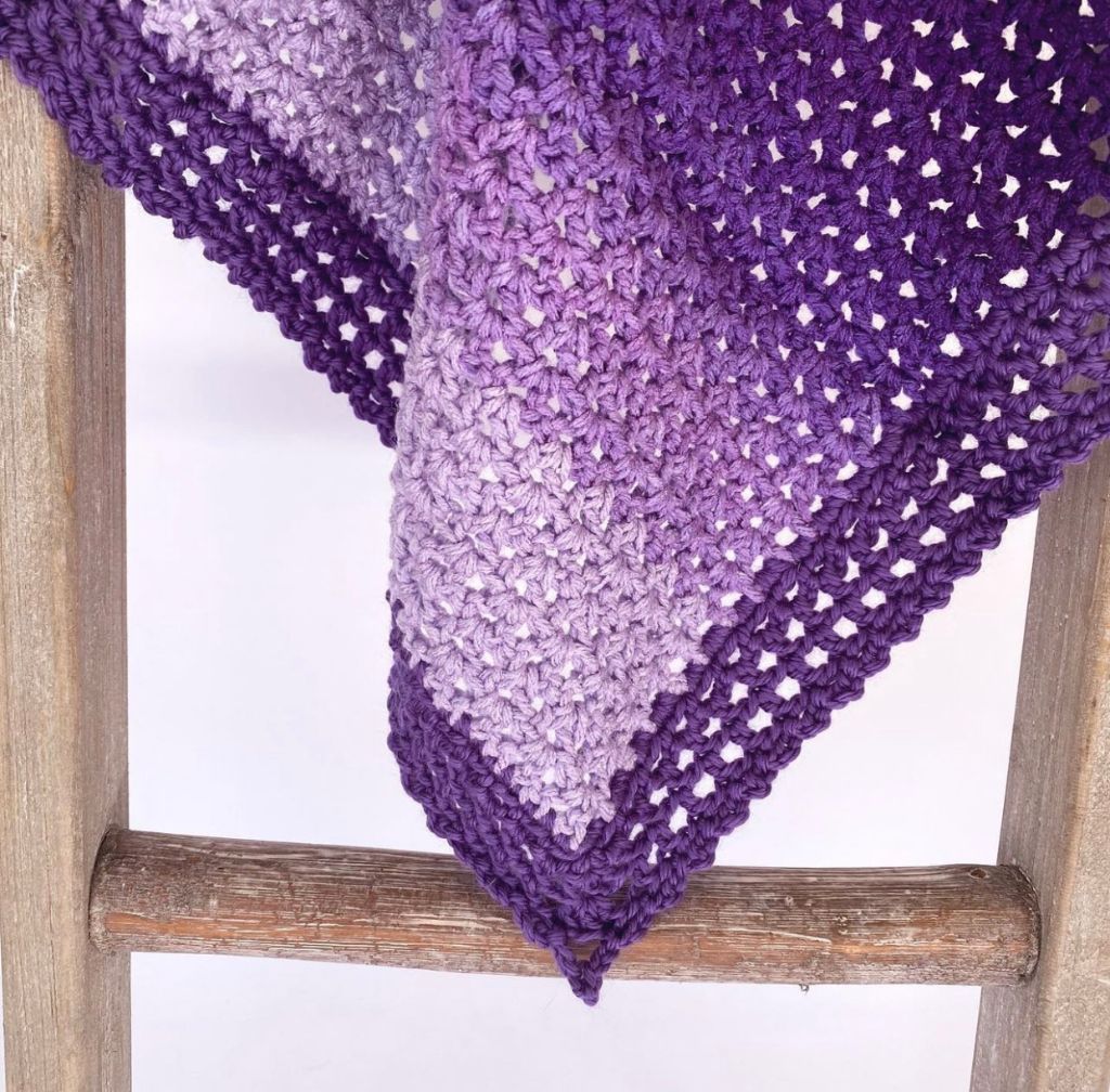 Purple Sweet Dreams Baby Blanket Crochet Pattern – Free - A More Crafty Life
