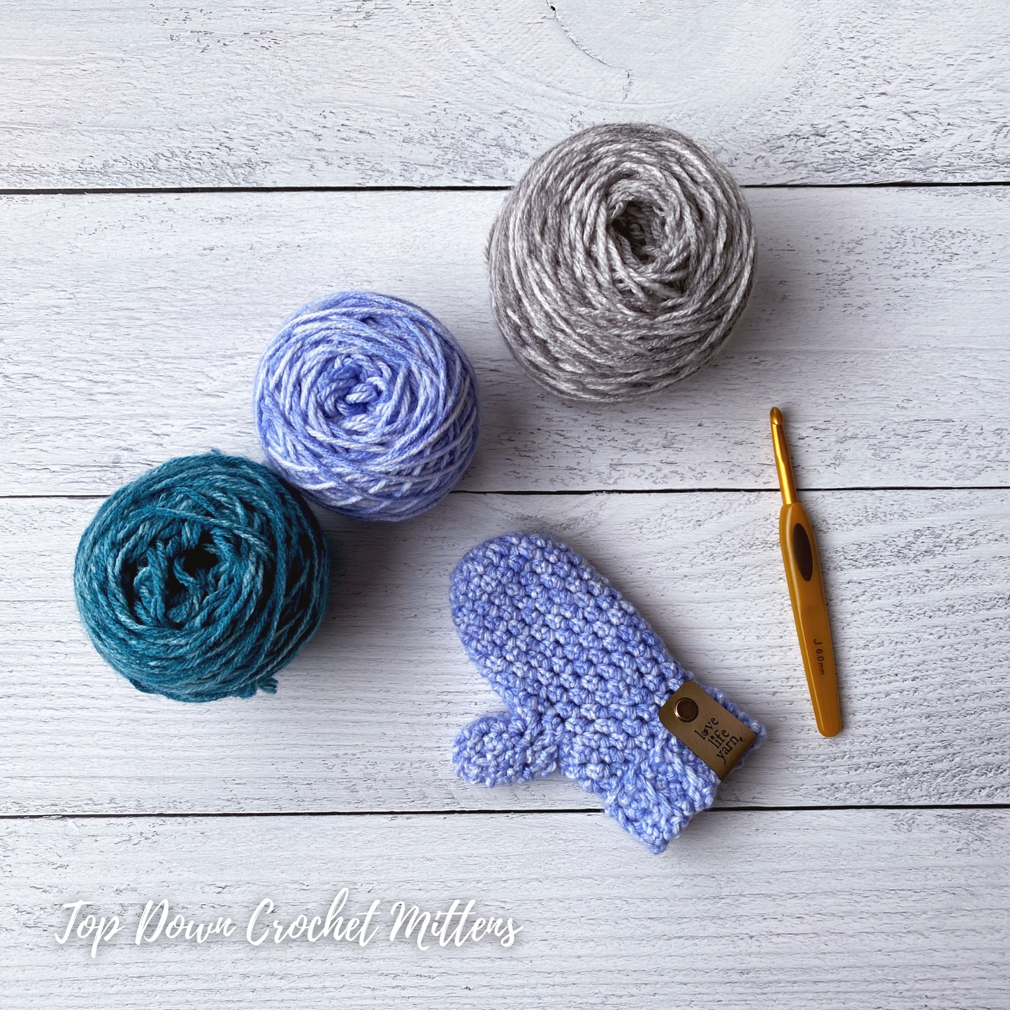 Top Down Crochet Mittens