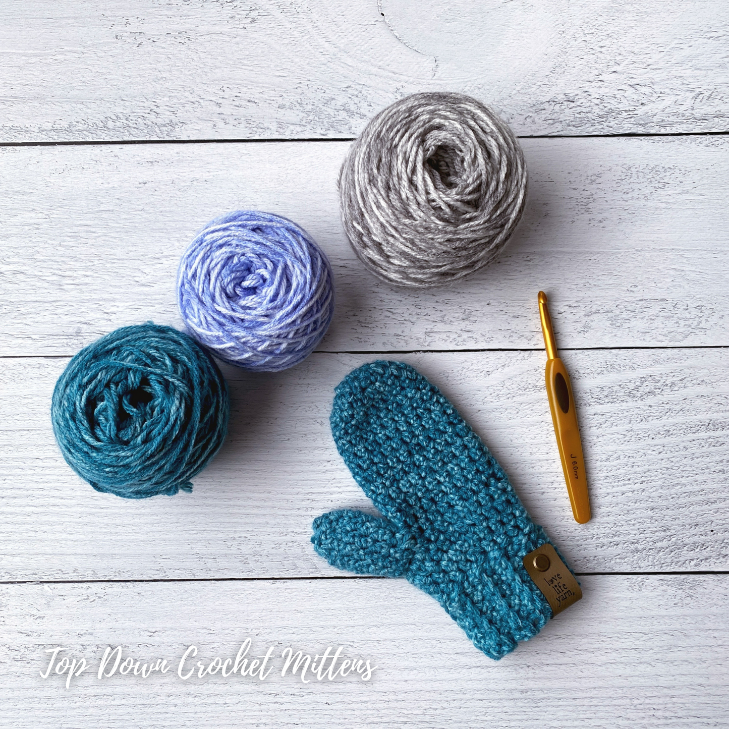 Top Down Crochet Mittens