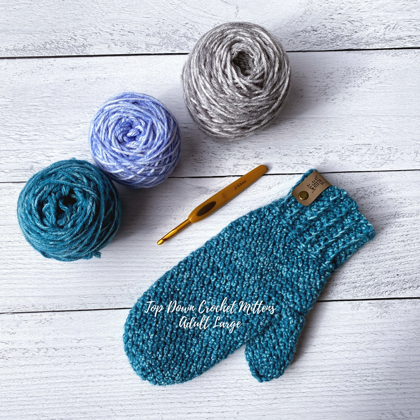 Top Down Crochet Mittens