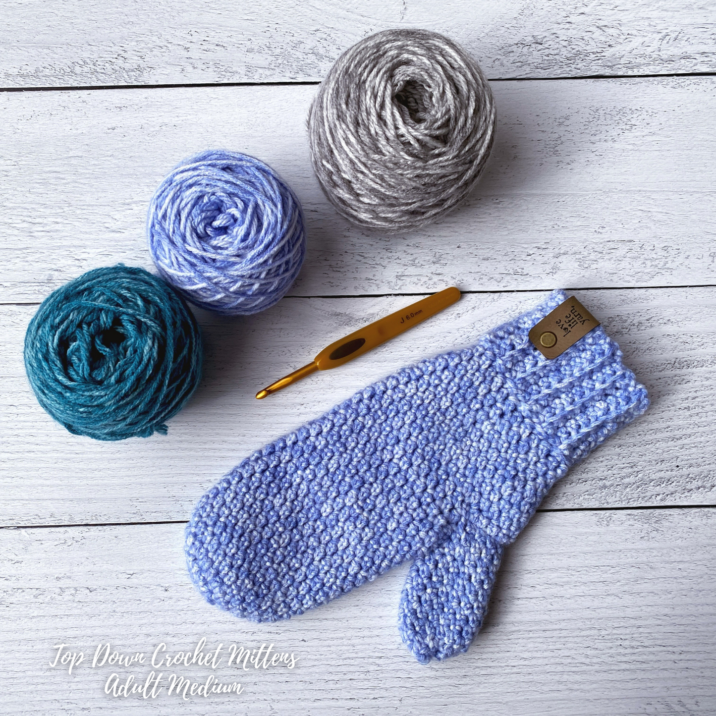Top Down Crochet Mittens