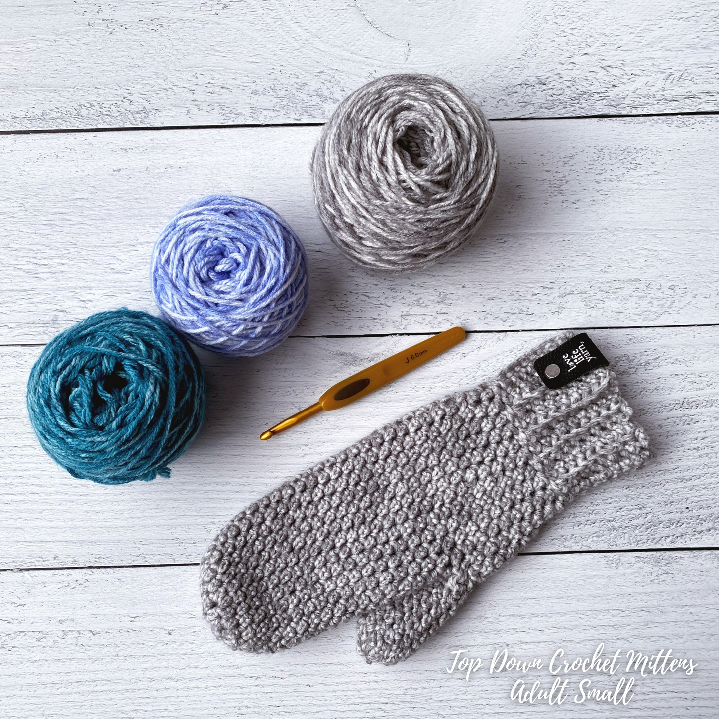 Top Down Crochet Mittens