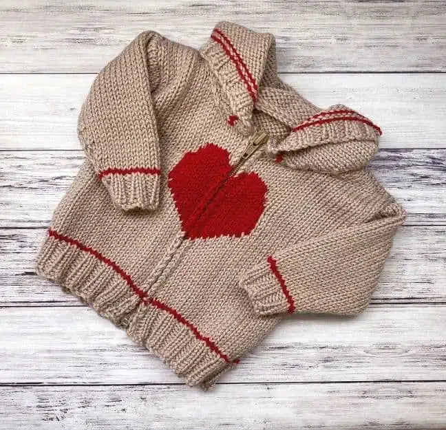 Valentine Baby Cardigan