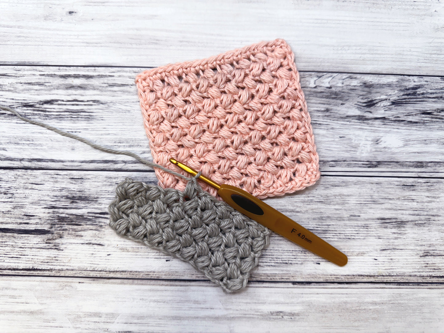 Bean Stitch Crochet Face Scrubby