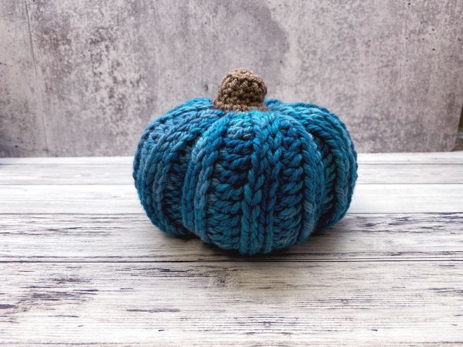 Ribbed Crochet Pumpkin