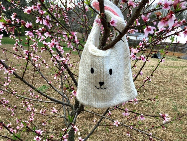 Knit Bunny Bag