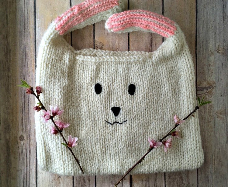 Knit Bunny Bag