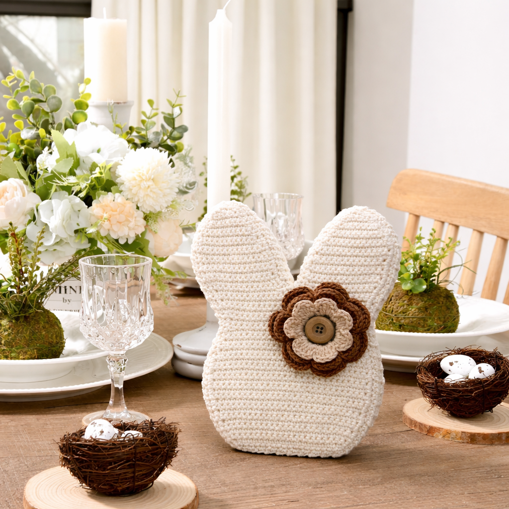 Crochet Farmhouse Bunny Decor