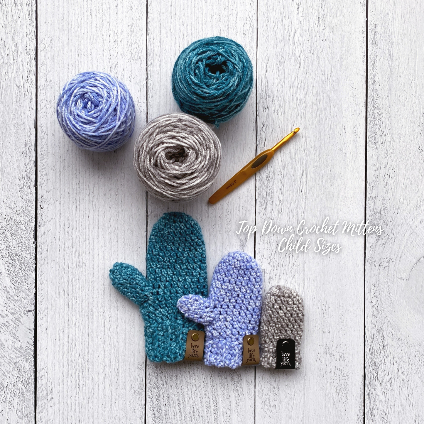 Top Down Crochet Mittens