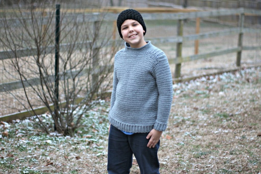 Kid's Ribbed Shoulder Sweater