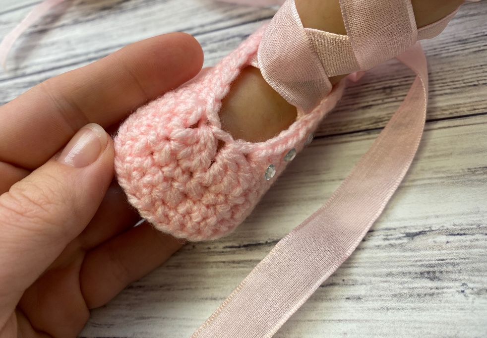 Ballet Crochet Baby Slippers