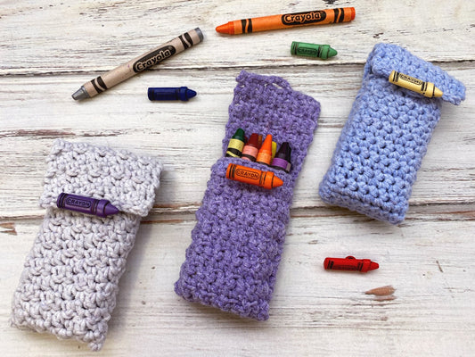 Crochet Crayon Holder