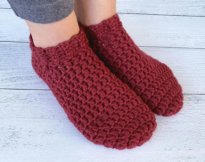 Bulky Crochet Slipper Socks