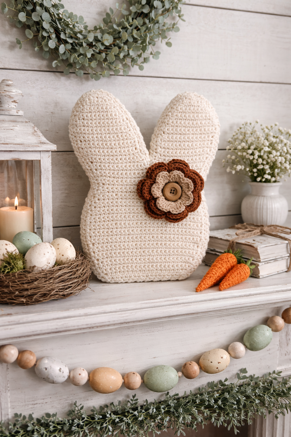 Crochet Farmhouse Bunny Decor
