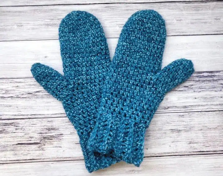 Top Down Crochet Mittens