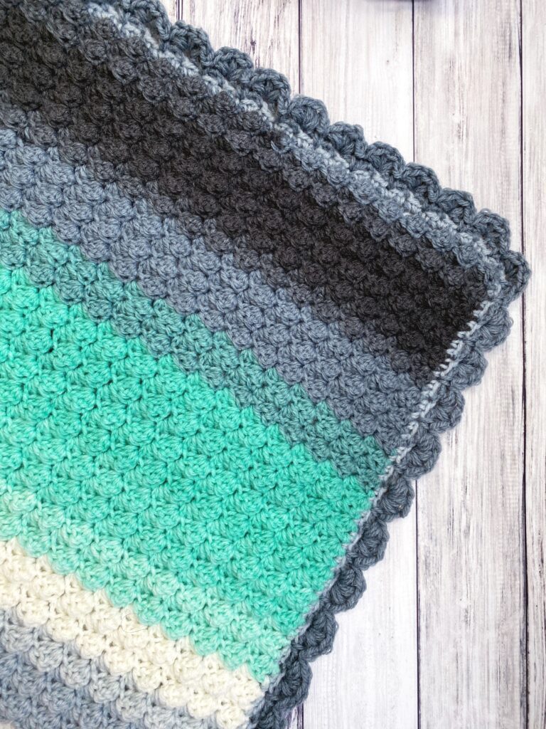 Textured Crochet Baby Blanket