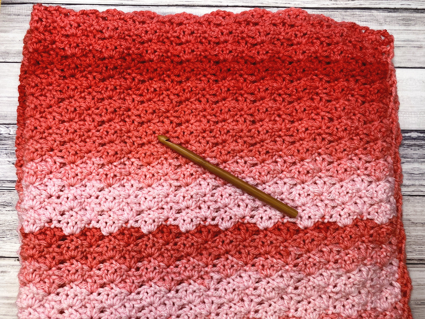 Easy Shell Stitch Crochet Blanket