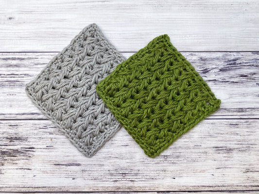 Feather Stitch Crochet Face Scrubby