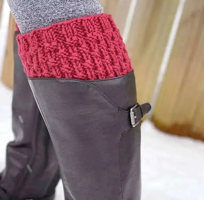 Basket Weave Boot Cuffs