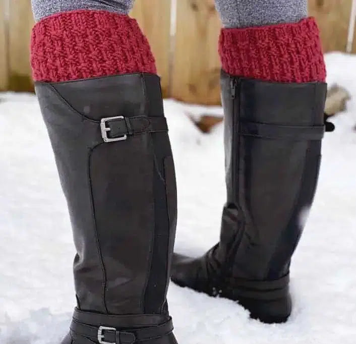 Basket Weave Boot Cuffs