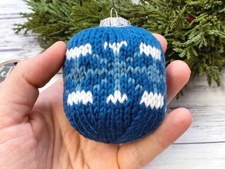 Fair Isle Knit Christmas Ornament