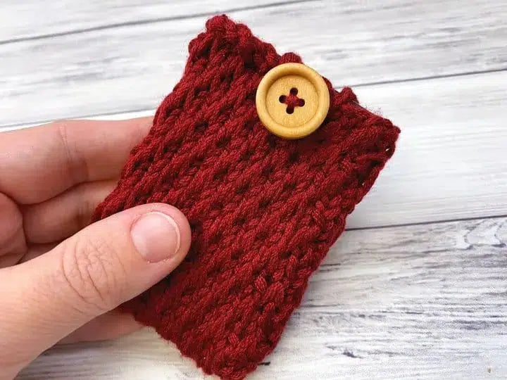 Easy Knit Gift Card Holder