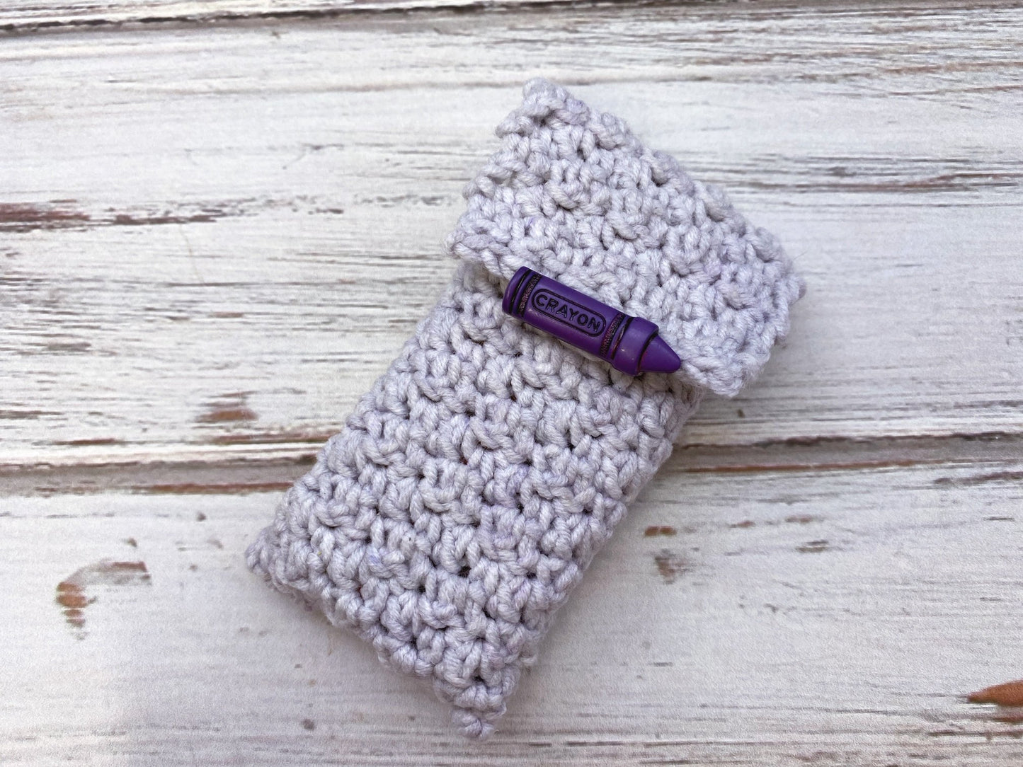 Crochet Crayon Holder