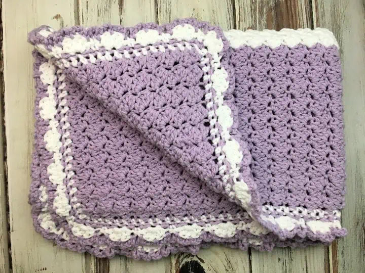 Lilac Meadows Baby Blanket