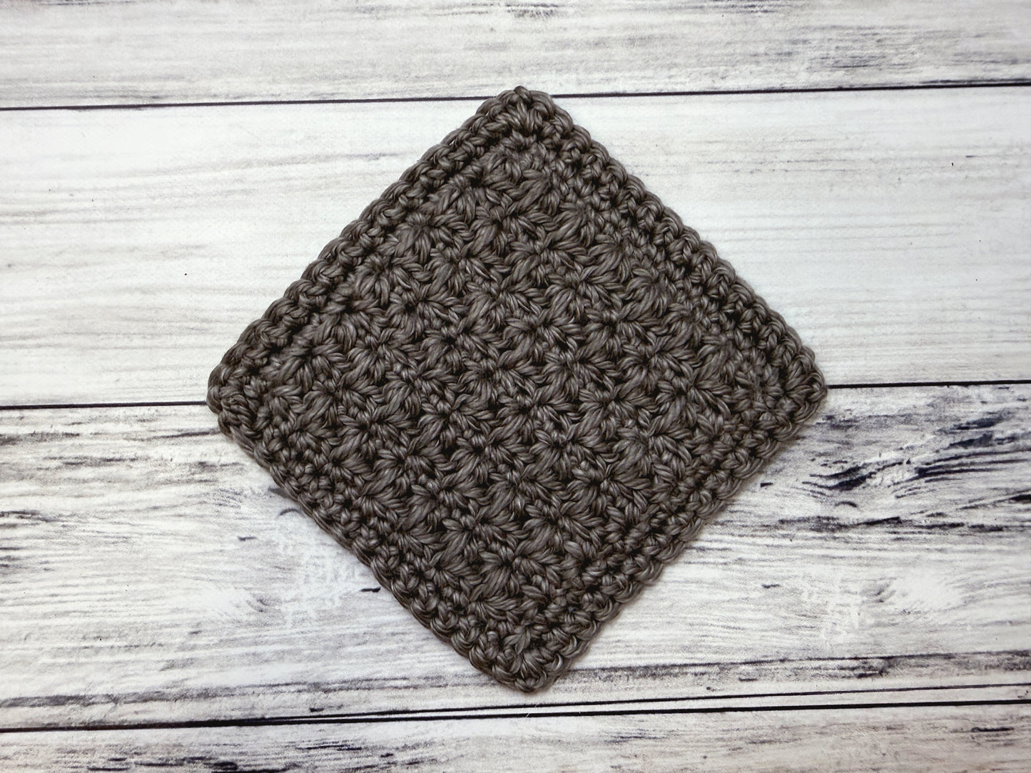 Mixed Cluster Stitch Crochet Face Scrubby