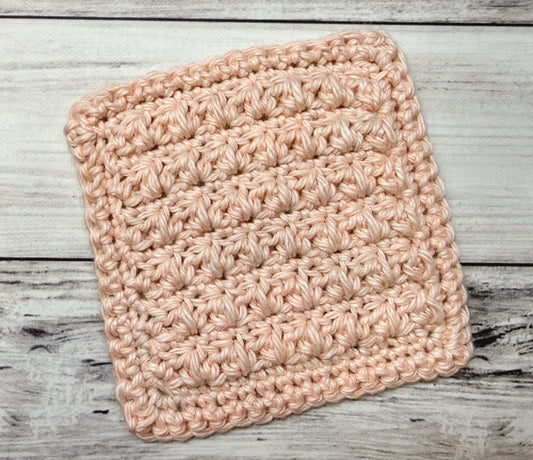 Mixed Cluster Stitch Crochet Face Scrubby
