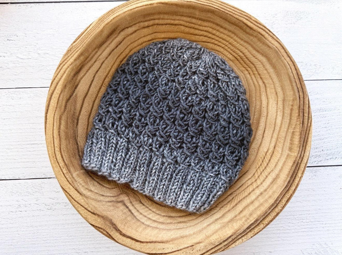 Mock Cable Knit Hat
